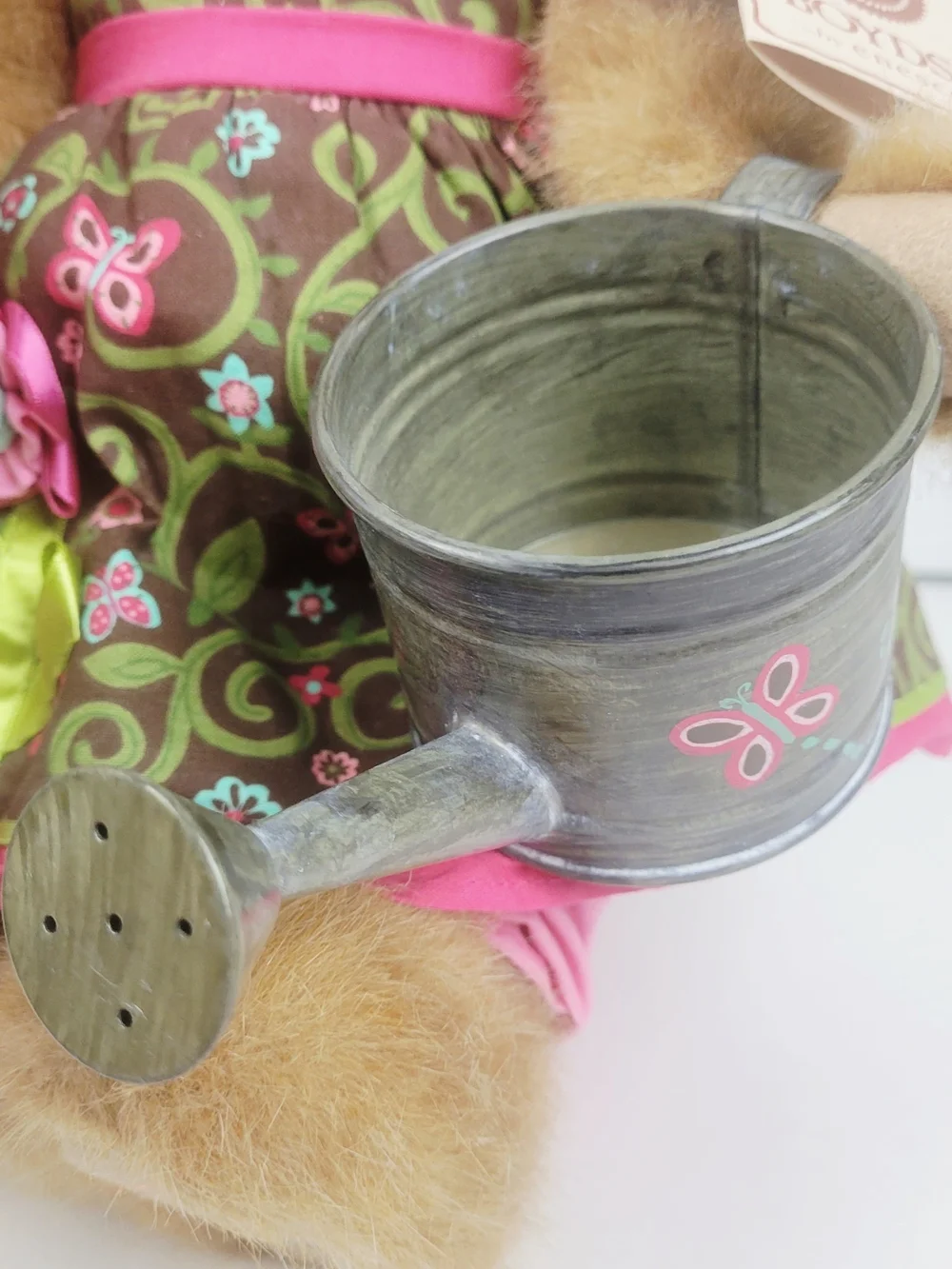 Boyds Bear Sprinkle Flutterlee Plush~Butterfly Dress Watering Can~Ritired~16